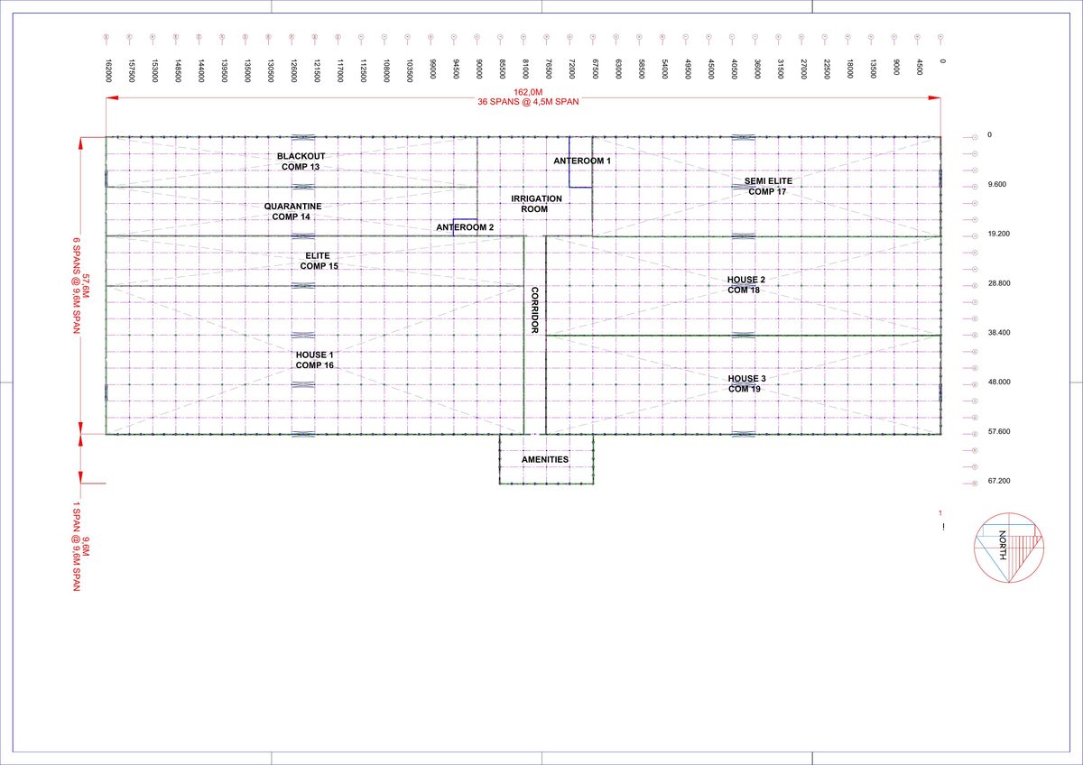Greenhouse project lay-out d.d.10.10.2021